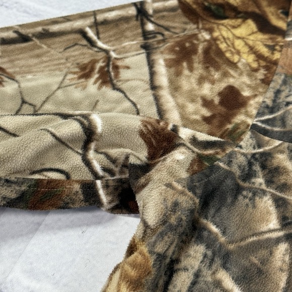 Habit x Realtree AP Fleece Reversible Jacket Men's 2XL Camo/Black Cinch HRF-200 - Picture 8 of 16